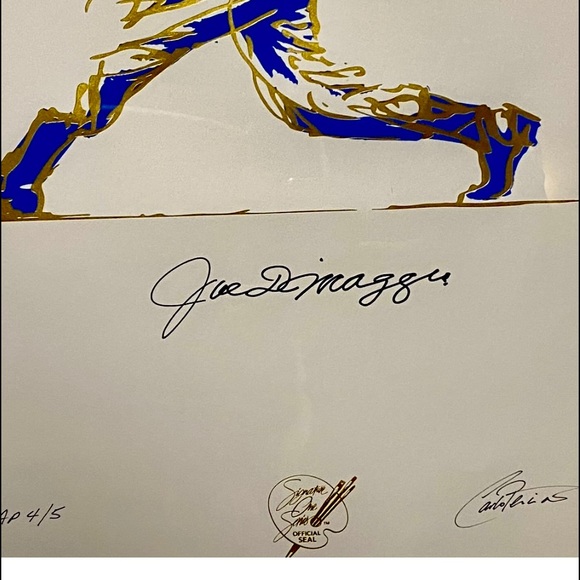 JOE DIMAGGIO SIGNED SERIGRAPH BY KNOWN SPORTS ARTIST CARLO BENINATI V. RARE 4/5! - Picture 3 of 7